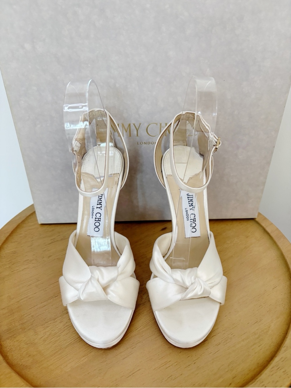 JIMMY CHOO Rosie 120 Satin Heels - Picture 5 of 11